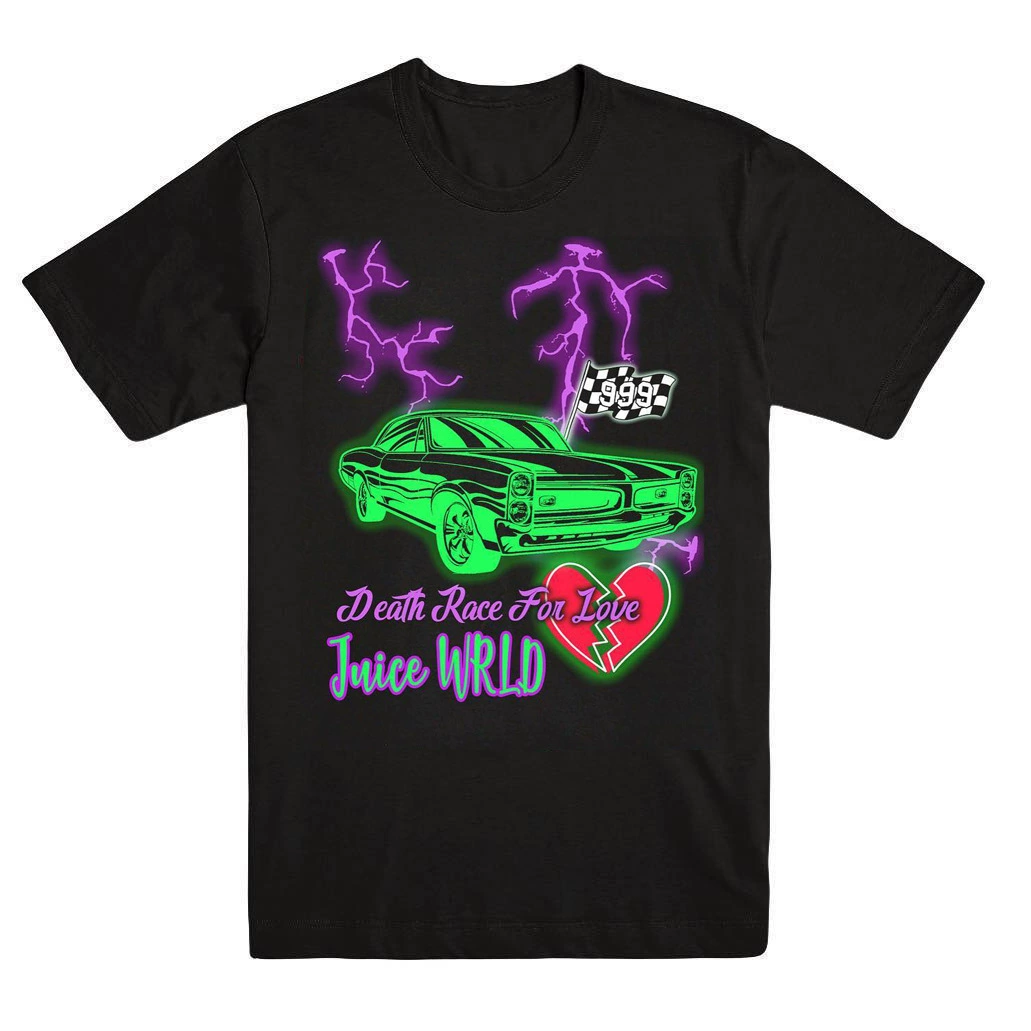 Мужская футболка с коротким рукавом в стиле рэп-хип-хоп Jus Wald Juice WRLD американский ретро уличный стиль