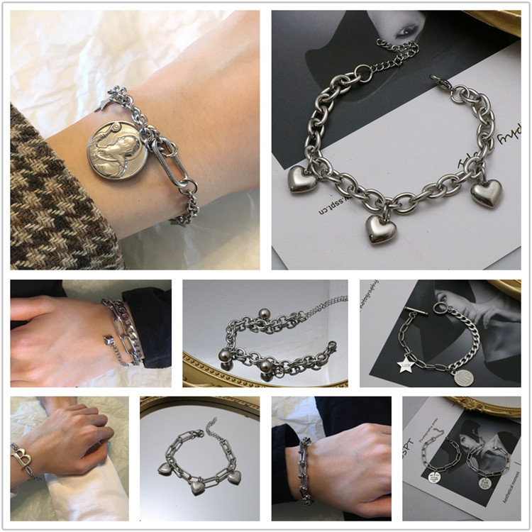 Jewelry stainless steel hip-hop style for men and women