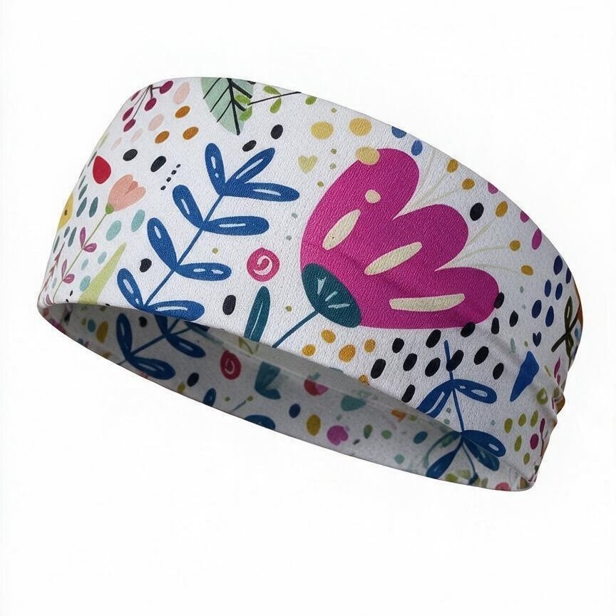Customized Hairbands That Are Sweat-Absorbent, Quick-Drying, Sun-Protective, Elastic, with a Cooling Sensation, Suitable for Fitness, Running, and Sports. Cross-Border Customization