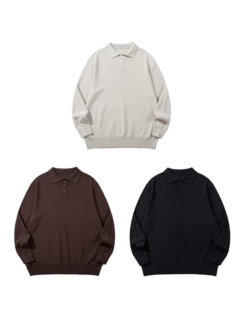 Inflation Polo Collar Knit Sweater