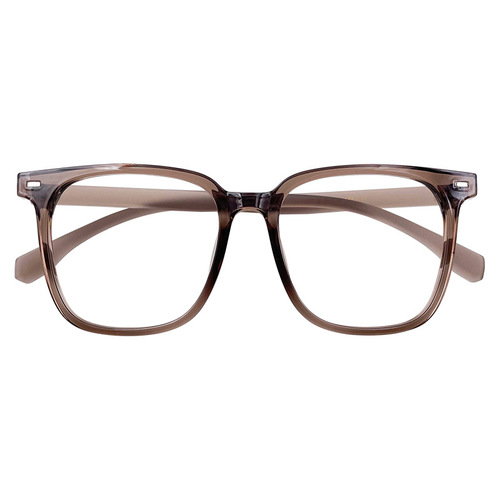 YC1227 New Cold Tea Color Anti-Blue Light Glasses, Fashionable INS Style Bare Eye Glasses, Simple and Trendy Frame