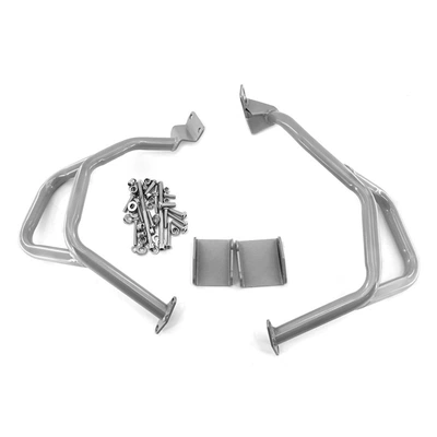 modified bumper accessories, Motorcycle bumper - lower-guard-bar-silver-painted-export-quality-thickened
