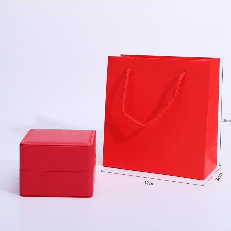 Fuente de fábrica pu caja de reloj flip reloj caja de embalaje pu cuero joyería caja de almacenamiento caja de reloj al por mayor
