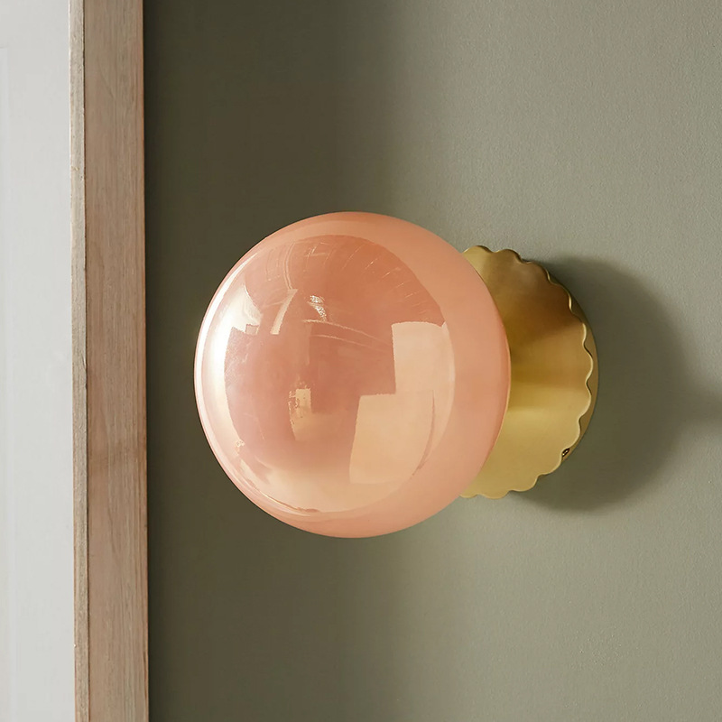 Modern glass design sconce for living room