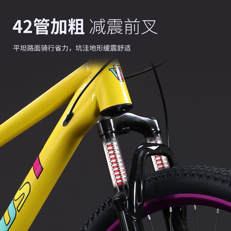 Bicicleta de montaña puede hacer movimiento profesional bicicletas de doble cilindro de cambio de velocidad para hombres y mujeres adultos bicicletas de paso para carreras de cross country