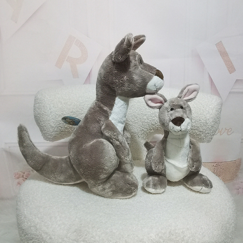 Fábrica en stock de dibujos animados de canguro muñeca de peluche de juguete lindo de los niños ragdoll muñeca regalo transfronterizo al por mayor