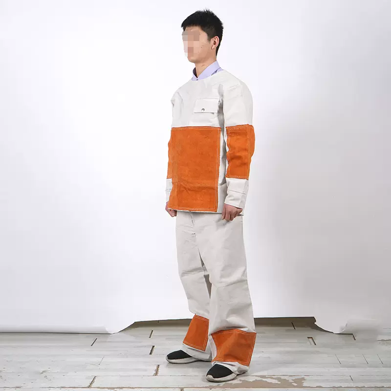 牛皮电焊工作服焊工结实皮衣防 隔热焊接皮服电焊防护服