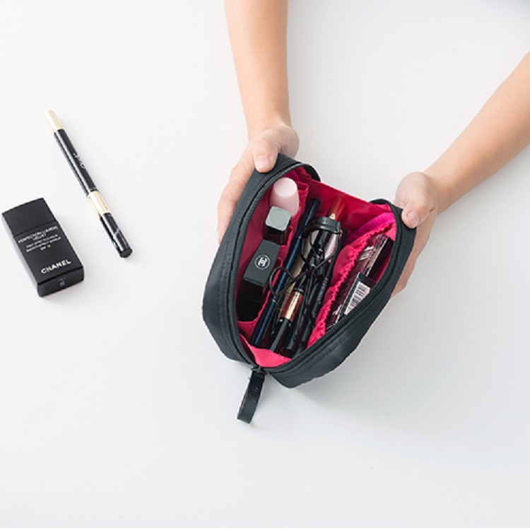 Bolsa de cosméticos de celebridades de Internet, bolsa de cosméticos de viaje portátil femenina pequeña, bolsa de almacenamiento de cosméticos portátil simple