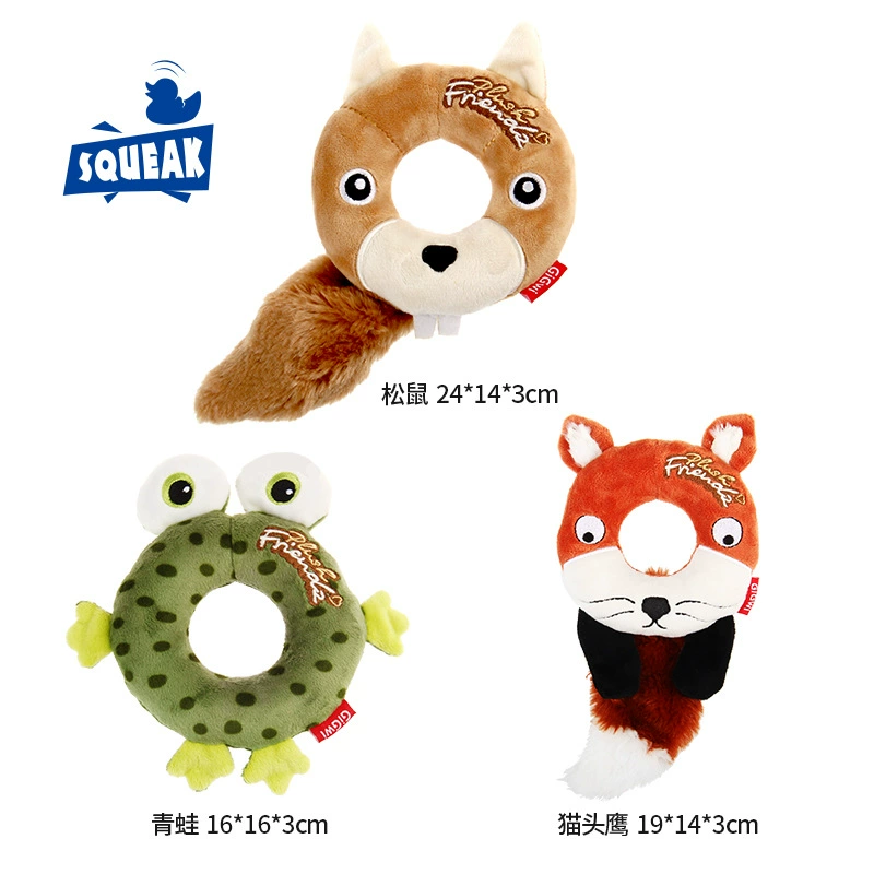 GiGwi — игрушка для собак-пончиков, плюшевая резиновая игрушка, звукоизоляционная и устойчивая к укусам игрушка для домашних животных, Прямая доставка