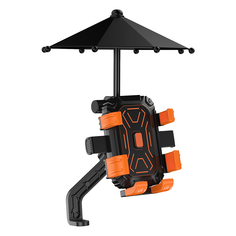 Nuevo soporte de teléfono móvil para automóviles eléctricos para llevar soporte de navegación para motocicleta para automóviles de batería protector solar a prueba de lluvia soporte de teléfono móvil