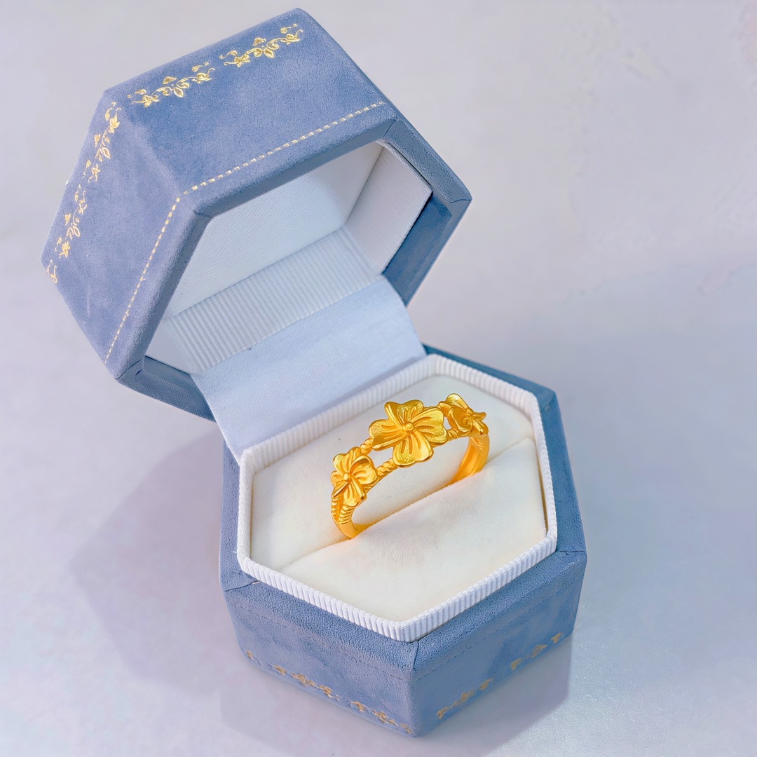 Matte three dimensional ring