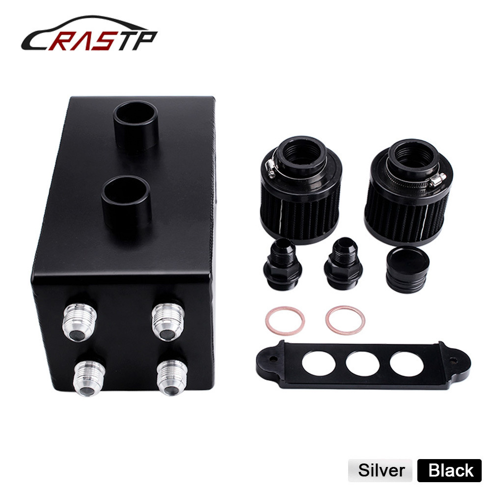 Car Modification Accessories Double Hole Filter Oil Pot Aluminum Alloy Breathable Pot