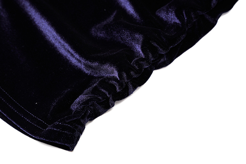 Halterneck Hollow Shoulder Pad Long-Sleeved Slim Dress NSHTL99072
