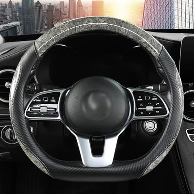 Cover, D-Type, Large and Small Sizes, Steering wheel cover - d-space-gray-38cm-remarks-on-size