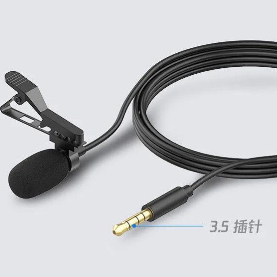 Wholesale Lavalier Microphone Computer Mobile Phone Microphone Live Sound Card 3.5mm Wired Microphone Douyin Lavalier Microphone