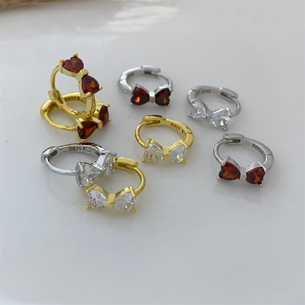 4g Weight 925 Sterling Silver Ear Needle Material White Gold Plated, Gold Plated Plating Material Zircon Inlay Material Earrings Classification 1 Pair Quantity Holiday, Daily Occasion 925 Sterling Silver Material Bow Knot Pattern Women's Gender Inlay Design Sweet, Simple Style Style 1 Pair White Gold Plated Gold Plated 925 Sterling Silver Zircon Bow Knot Earrings 8