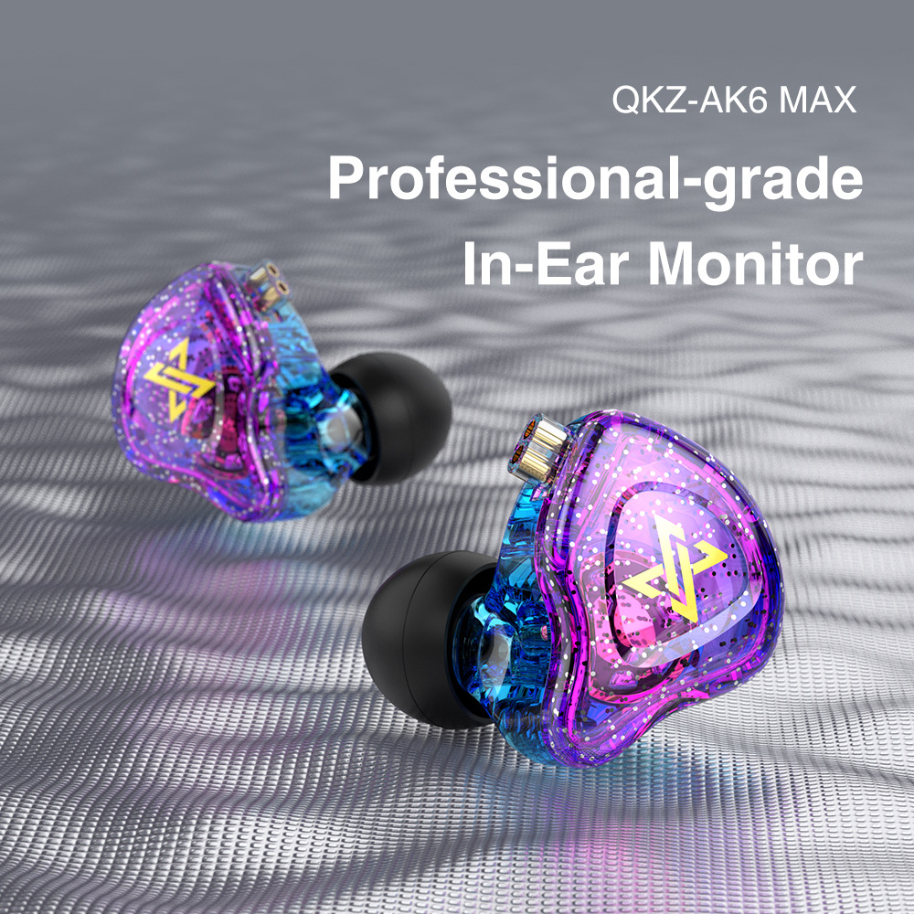 QKZ AK6 MAX in-ear dynamic headset HiFi...