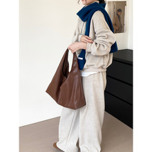 那末 早八人套装 立领薄绒卫衣松紧腰阔腿裤卫裤懒人两件套女2271