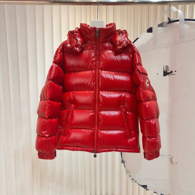 Cross-Border Moncler Maya down Jacket for Men and Women, Outdoor Hooded Warm Coat, White Duck down Jacket