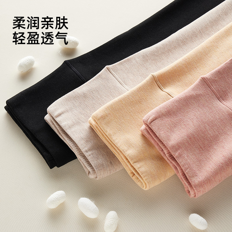 德绒打底裤三分裤羊毛蚕丝女半截过膝保暖裤新款配裙子靴裤冬隐形|undefined