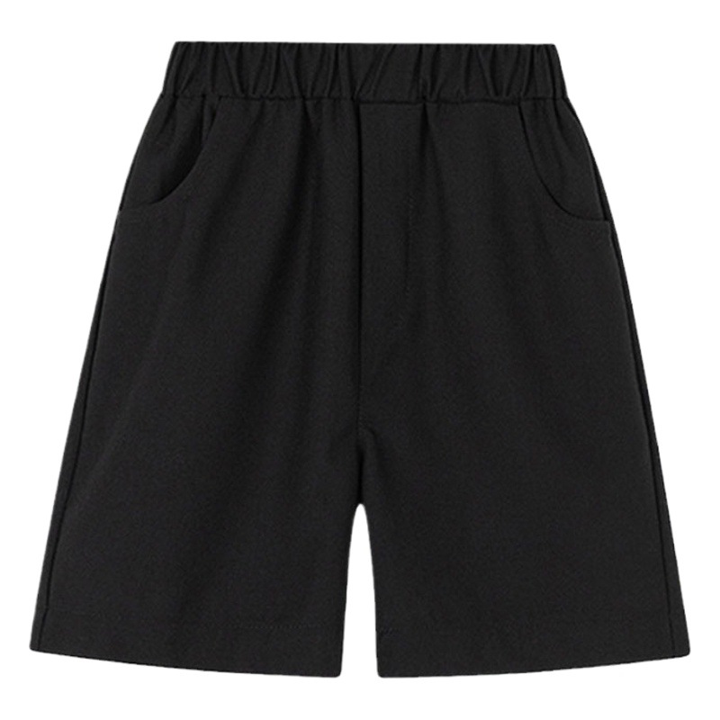 Pantalones cortos para niños pantalones de verano para niños 2023 nuevos pantalones intermedios versátiles para estudiantes de primaria pantalones delgados de uniforme escolar azul negro