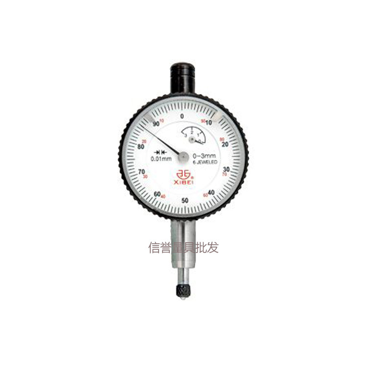 青海青量指针式百分表0-3mm0-5mm0-10mm六钻防震百分表 指示表