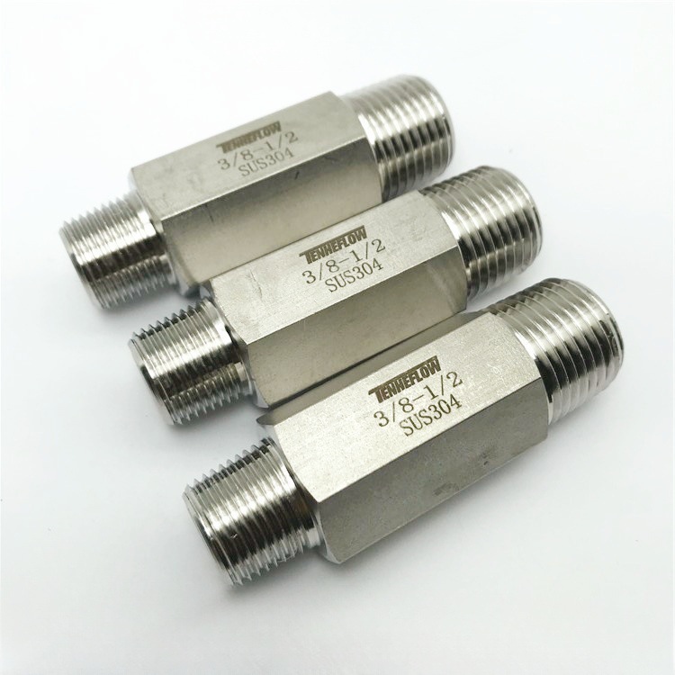 TENHEFLOW 卡套外螺纹直通接头内外丝接头C4012  NPT1/8