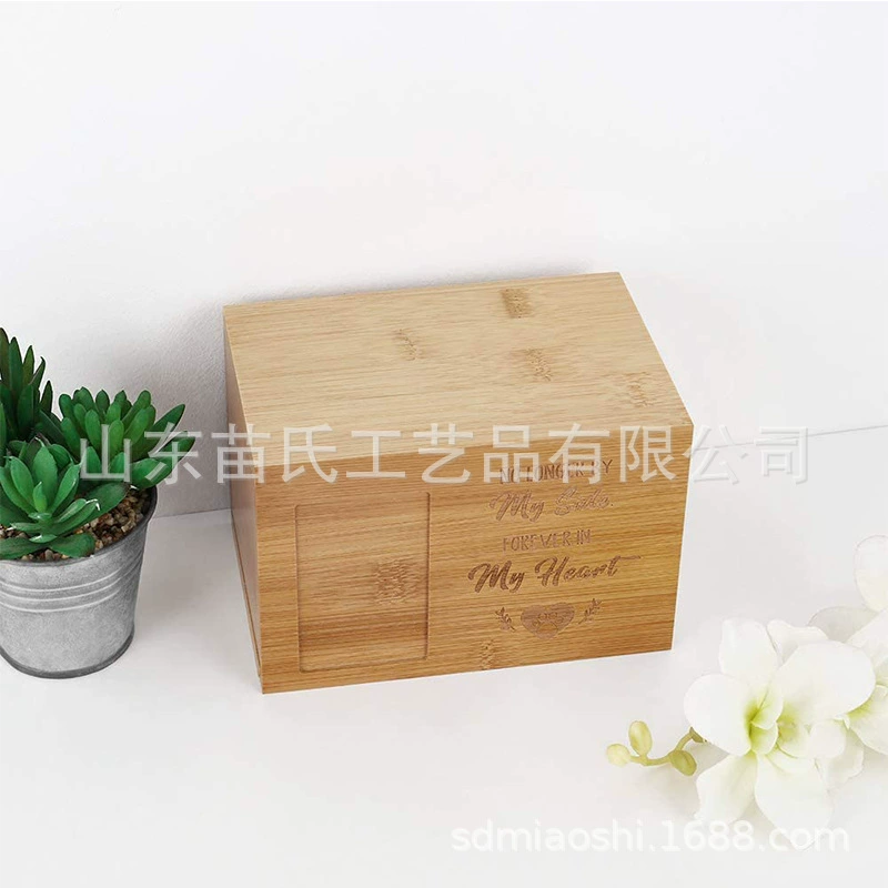 ПЭТ урна прямоугольный бамбуковый деревянный ящик похоронный ящик для хранения Мемориальный деревянный ящик кошка собака ящик для хранения Мемориальный ящик
