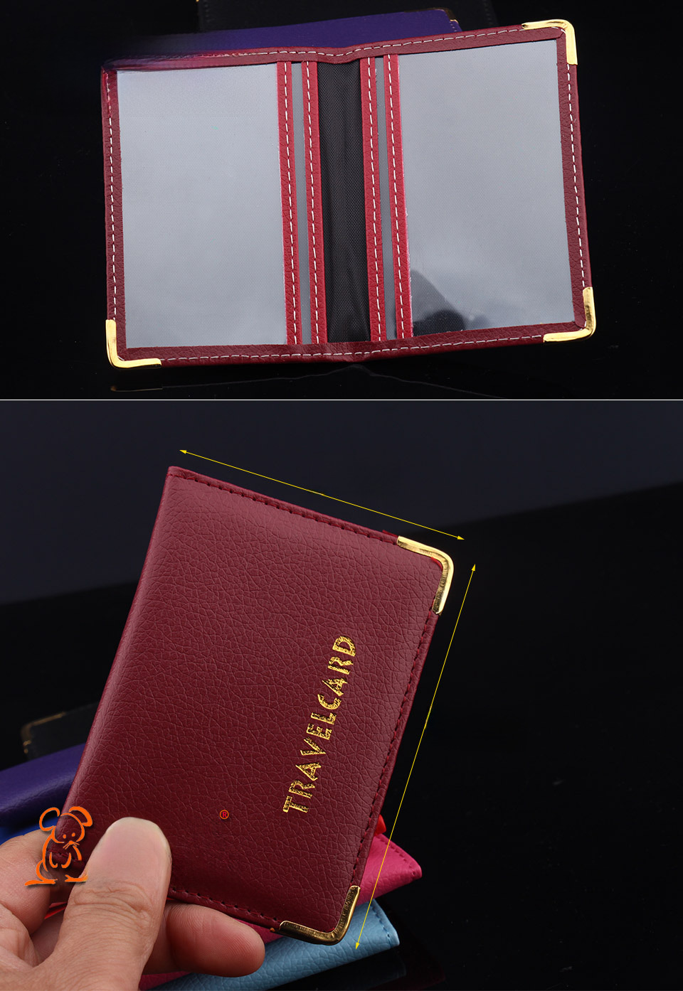 European British travel document card protective holder work permit travel bank card holder passport holder shell wholesale
