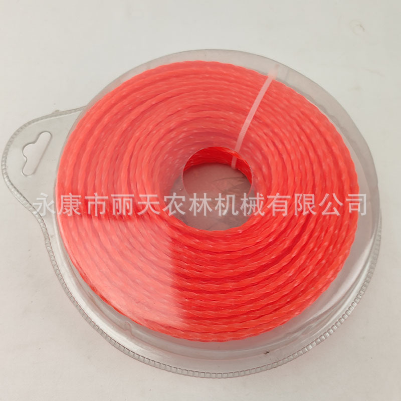 3.0mm cuadrado torcido nylon corta de césped cuerda de plástico corta de césped cabeza de corte de riego accesorios