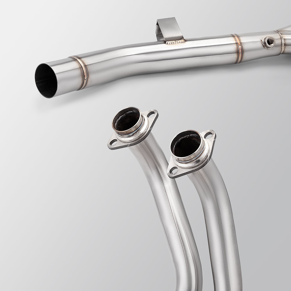 Tenere700 Stainless Steel Front and Middle Motorcycle Exhaust Pipe Modification Non-Destructive Installation 2019-2025