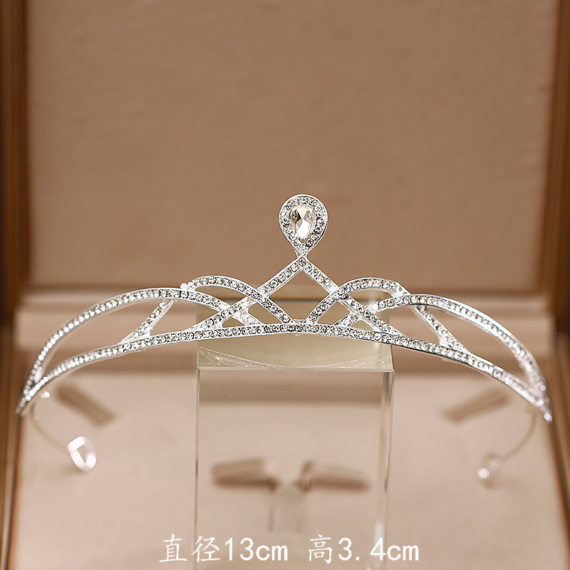 ブライダルヘッドドレス、王冠、結婚式、豪華で雰囲気のある日本と韓国のウェディングドレス、ヘアアクセサリー、18歳の誕生日、成人式、クラウンアクセサリー|undefined