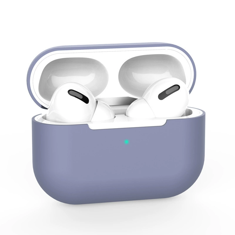 Силиконовый беспроводной защитный чехол (совместимый с Apple) для наушников, тонкий софт-тач, многоцветный