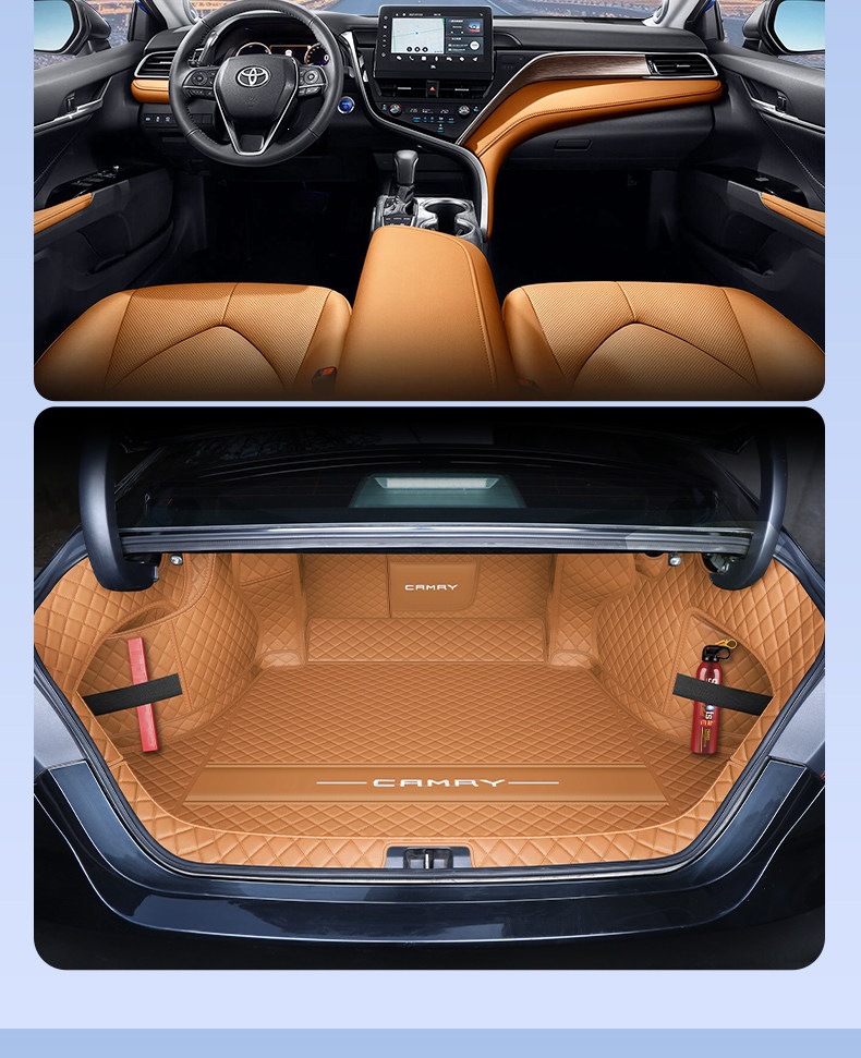 Suitable for the 9th generation Camry, this full-coverage trunk mat is also compatible with the 6th, 7th, and 8th generation models, as well as the 2026 Toyota Camry