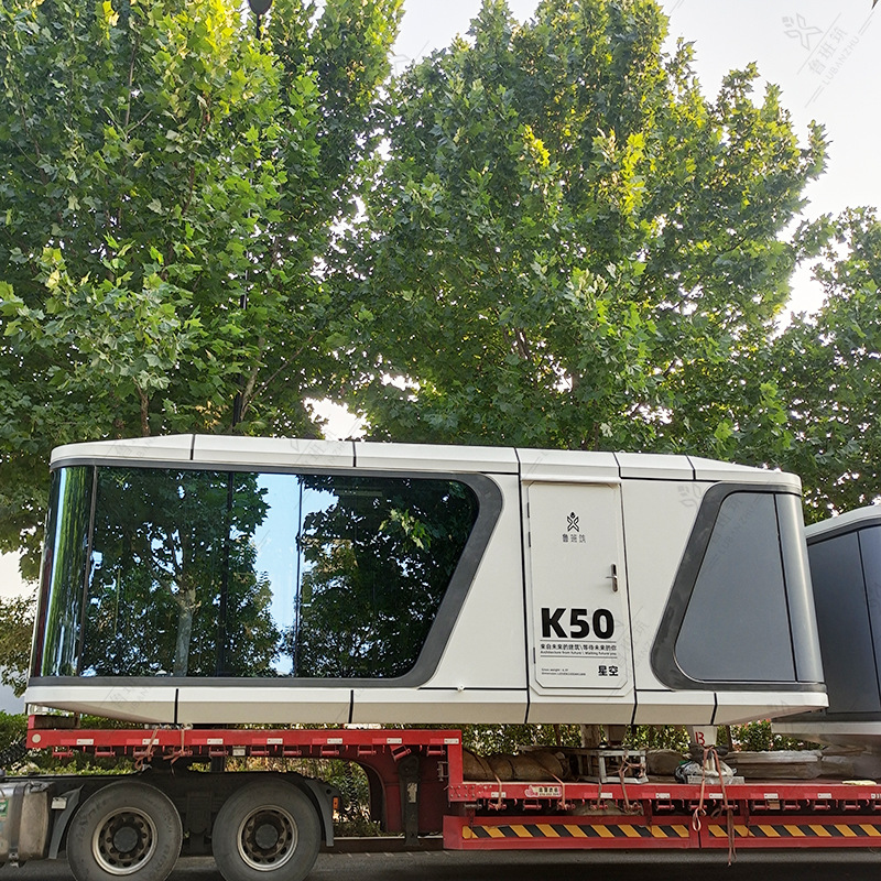 Camping aluminio integrado Casa integral espacio de elevación cápsula B & B Mobile Room habitación familiar para seis personas y ocho personas