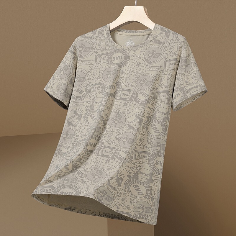 2025 Supreme Prince Men's Summer Daily Versatile Ice Silk Quick-Dry Casual Sports Short T-Shirt 2025 Supreme Prince Men's Summer Daily Versatile Ice Silk Quick-Dry Casual Sports Short T-Shirt