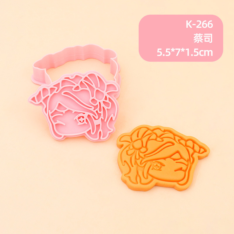 Juego de Moldes para Galletas 3D Personajes de Anime de Plástico para Repostería image 37
