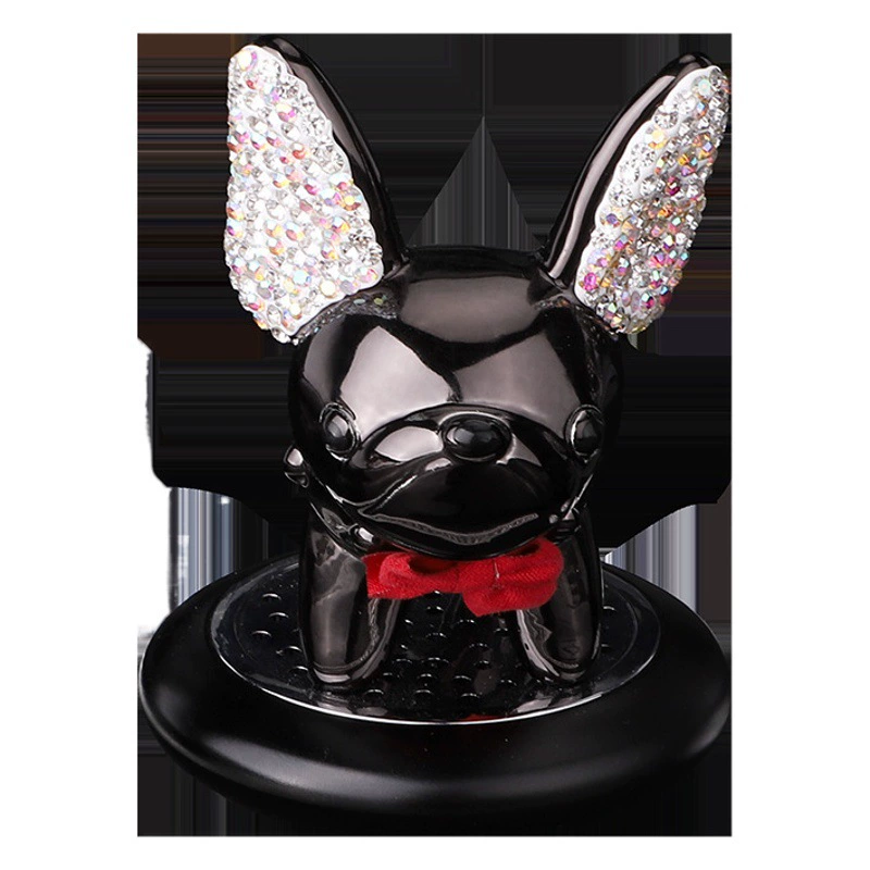 Автомобильные духи Автомобильные твердые духи Стойкий легкий аромат Дезодорант Тип сиденья Алмазная качающая голова Собака Автомобильные ароматерапевтические украшения