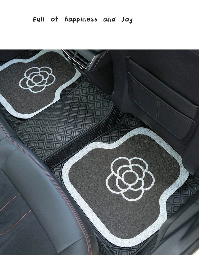 Universal Car Floor Mat for the Driver's Seat, Customizable Cut-To-Fit Carpet Mat, Dirt-Scraping Silk Loop Mat
