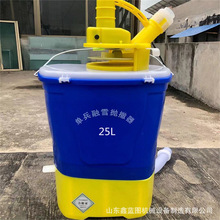 单人后背式高速路面撒盐化雪撒布机 多用途颗粒物品电动抛撒器