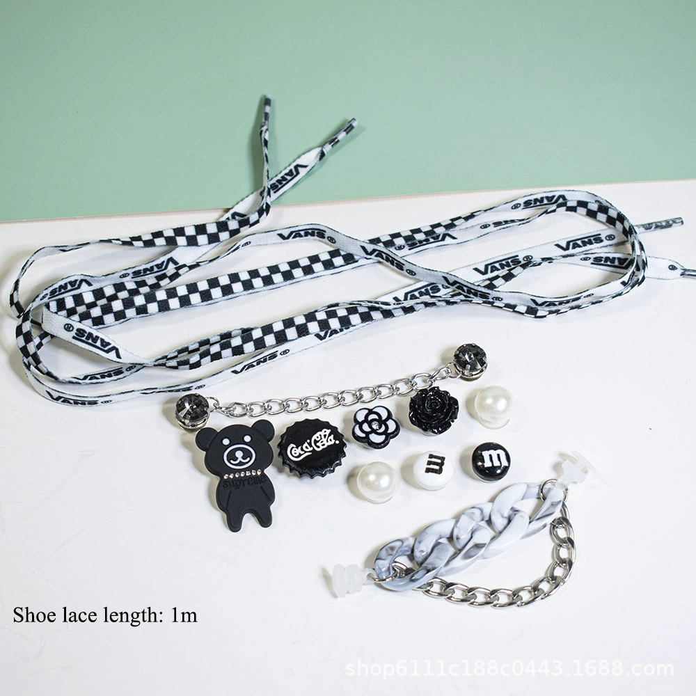 Accessory, set, shoelaces pearl, DIY