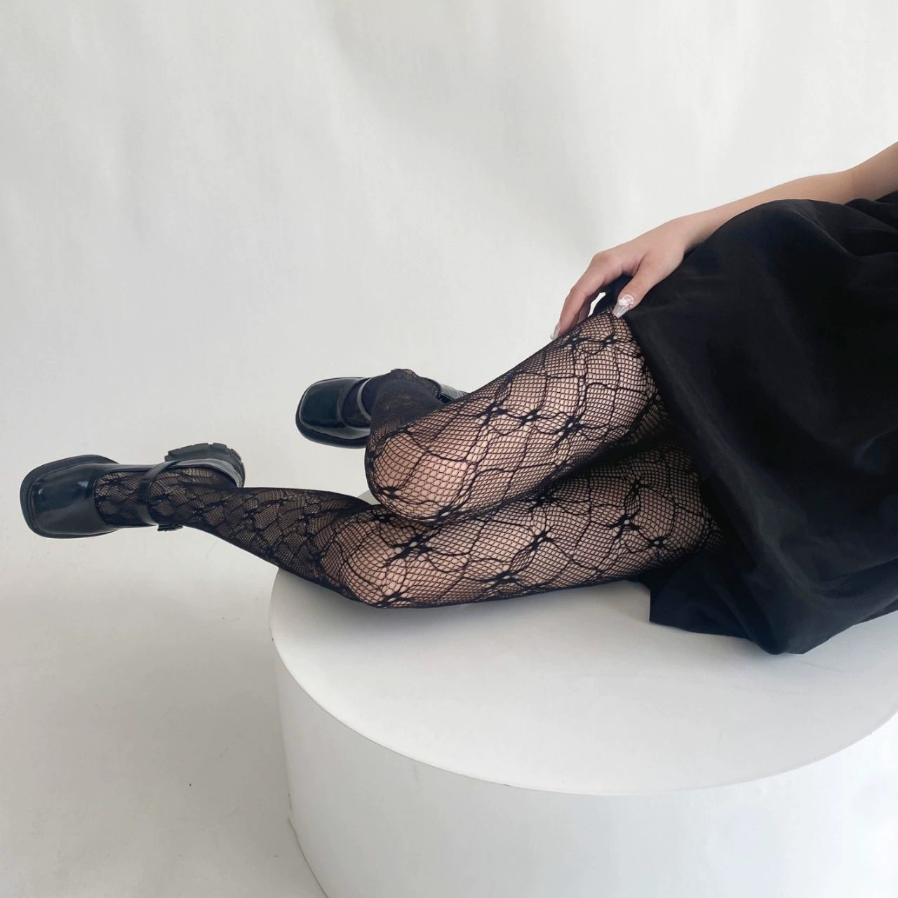 Autumn Retro Thin Tights, Women's Fitted Patterned Pantyhose, Multiple Colors