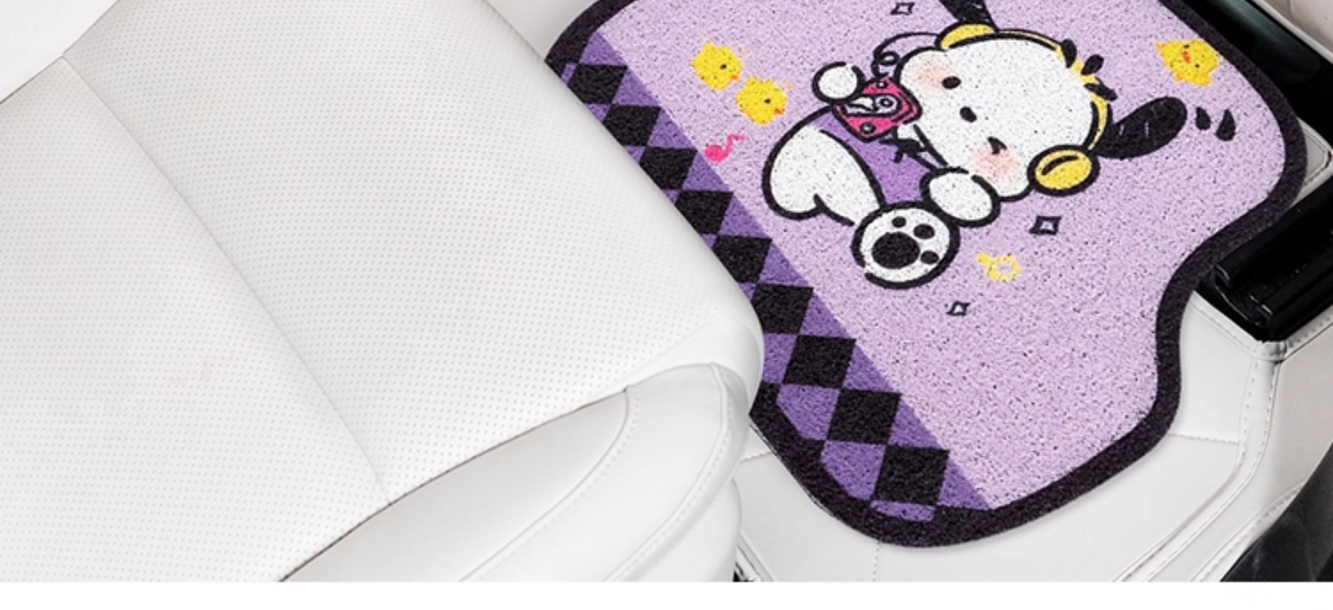 Car Floor Mats, Cute Cartoon Floor Mats, Stain-Resistant, Easy to Clean, Non-Slip, Universal Car Decoration Supplies
