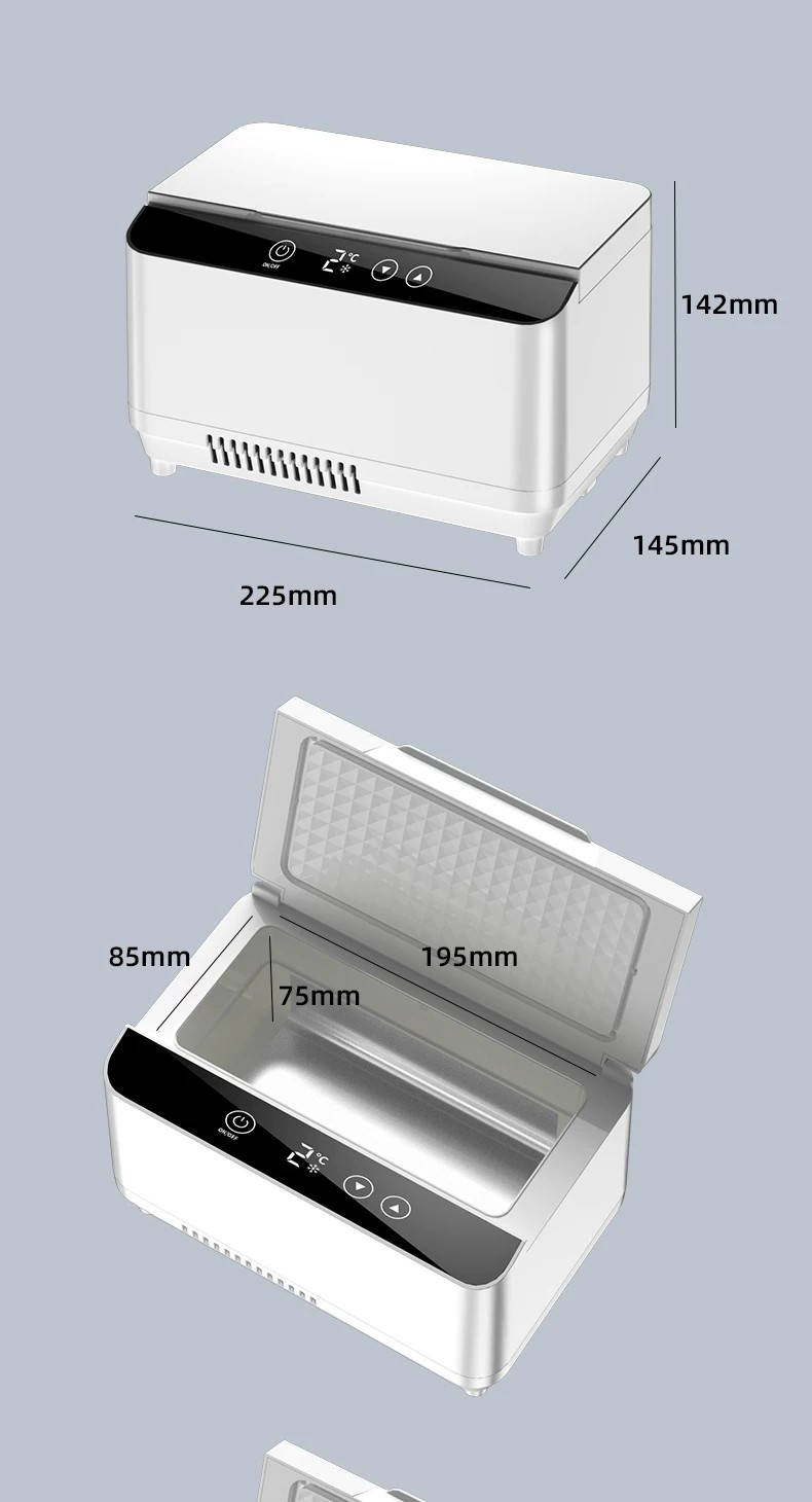 Portable Insulin Refrigeration Box for Car and Home Use, Rechargeable, Large Capacity, Dedicated Medicine Refrigeration Box for Travel