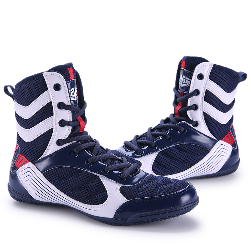 Zapatos de boxeo para hombres y mujeres de alto rendimiento antideslizantes, transpirables y resistentes al desgaste, adecuados para entrenamiento integral de lucha libre, sanda, etc.