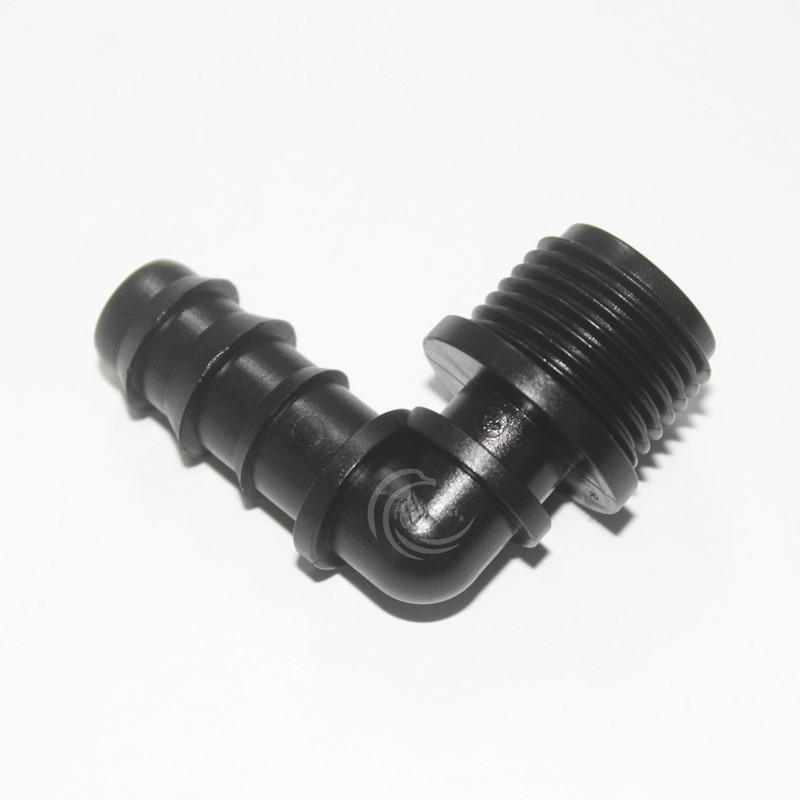 Codo Conector de Rosca Exterior para Tubo PE 16mm 4 Dientes de PE, Conexión Fácil, para Invernadero image 5