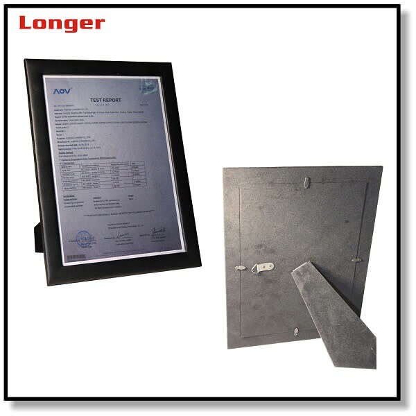 Professional Manufacturer Direct Supply Leather Certificate Frame A4 Imitation Leather Certificate Photo Frame Lg5060B