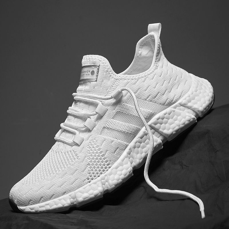 Spring New Anti-Odor Super Soft Real Popcorn Men's Shoes with Poop-Feeling Feet, Breathable Shock-Absorbing Casual Running Sports Shoes