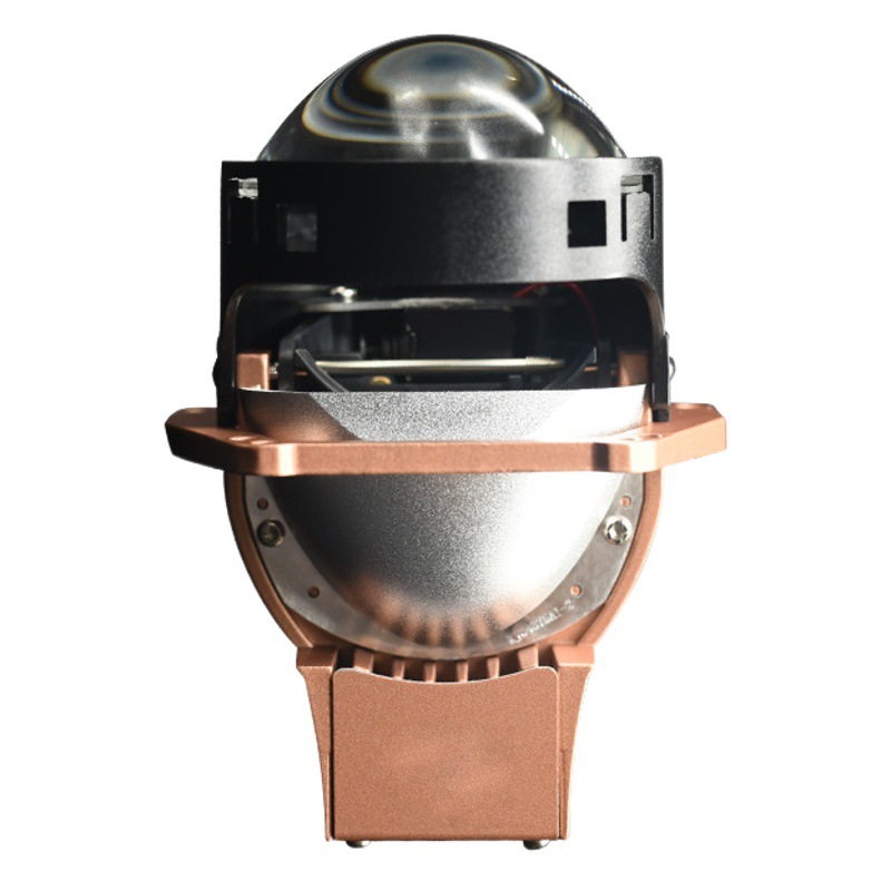 Faro Delantero para Automóvil de Alta Potencia de 70W con Lente Bifocal de 12+6 LED, Luz Alta y Baja Integradas, Luz Ultraconcentrada y Alto Brillo