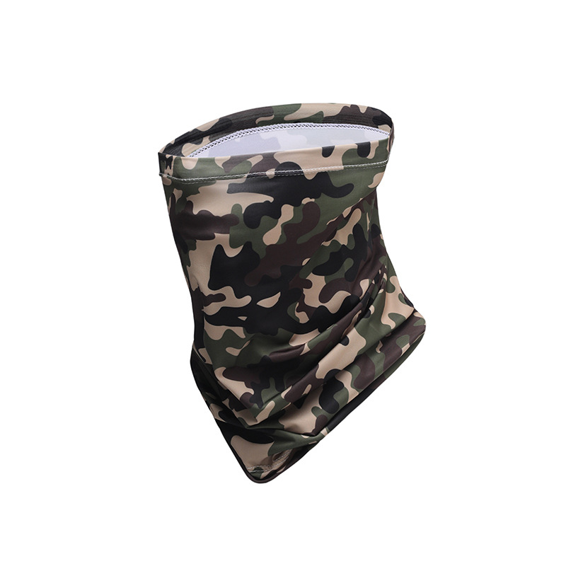 Ciclismo máscara de protección solar Sombrilla de seda de hielo máscara de protección UV de viaje al aire libre pañuelo mágico bufanda elástica de secado rápido